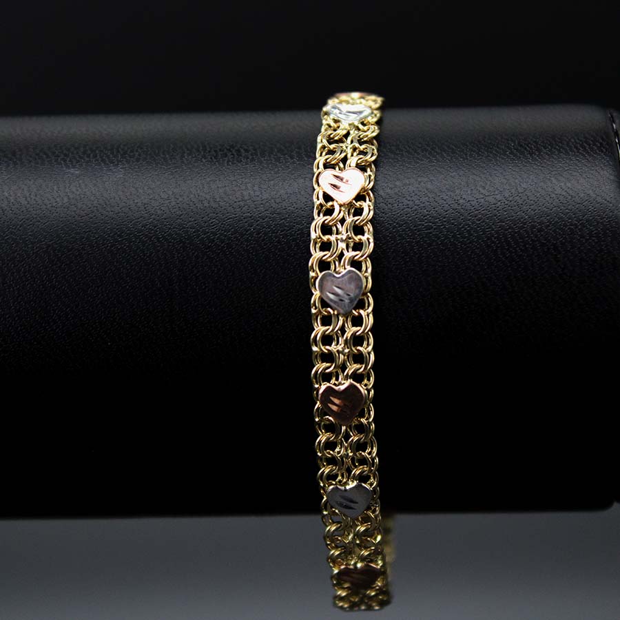 Pulso Chino Corazón Dama 8mm 18cm