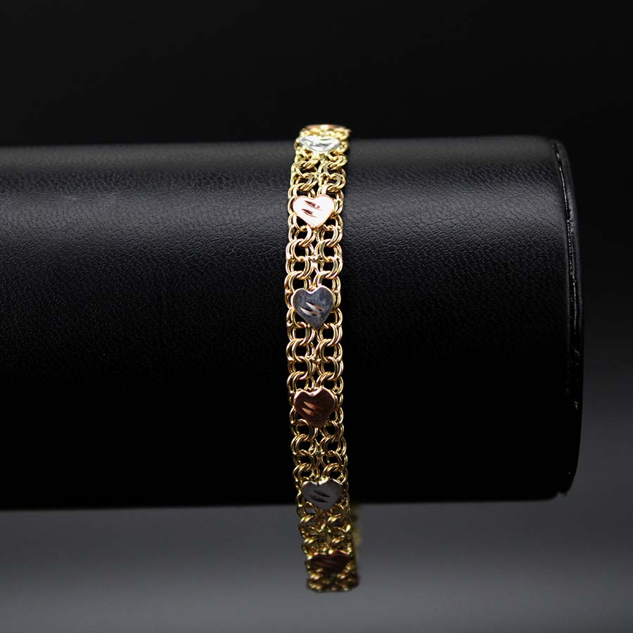 Pulso Chino Corazón Dama 8mm 18cm