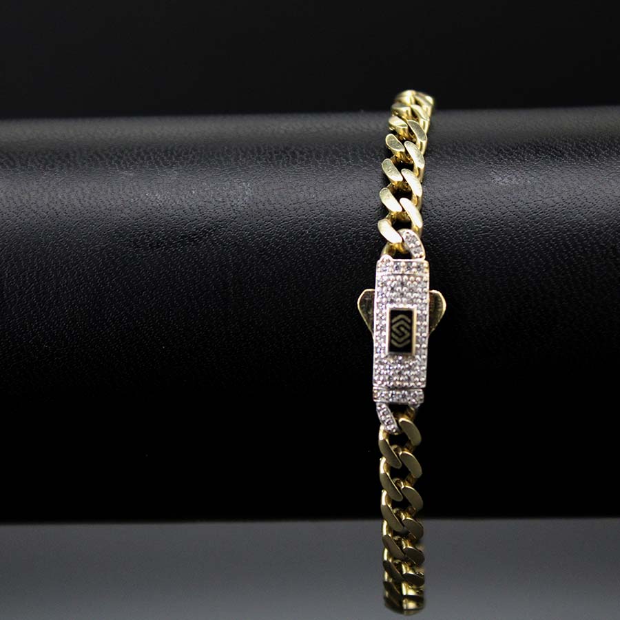 Pulso Cubano Italiano 4mm 18cm